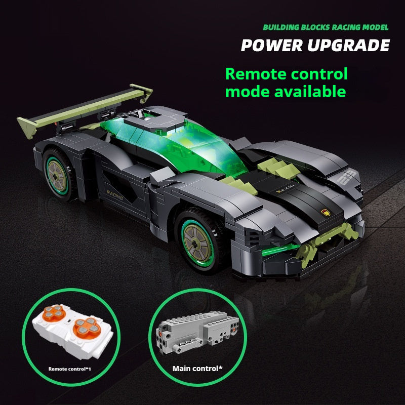 Assemble DIY Tech Sports Car Bricks