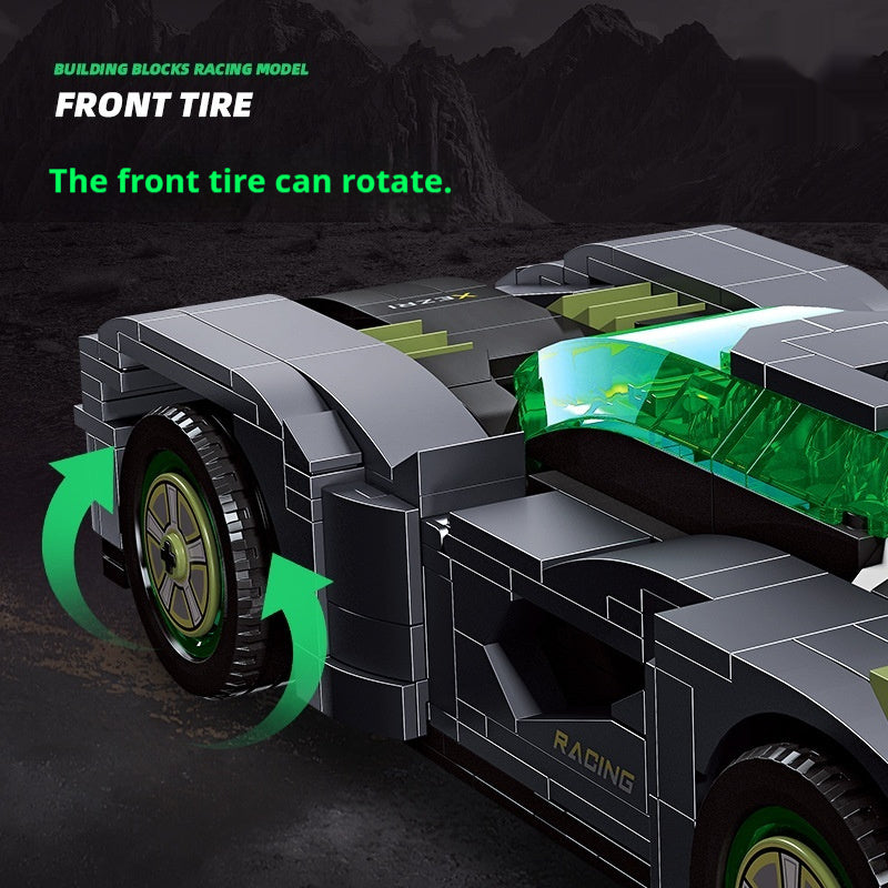 Assemble DIY Tech Sports Car Bricks