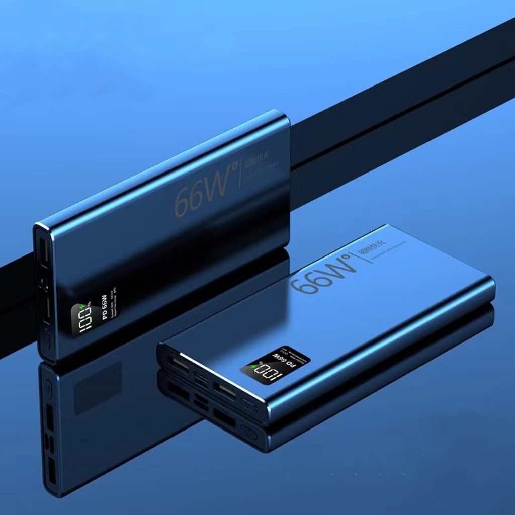 Portable Power Bank - Fast Charging USB LCD External Battery Charger For Smartphones