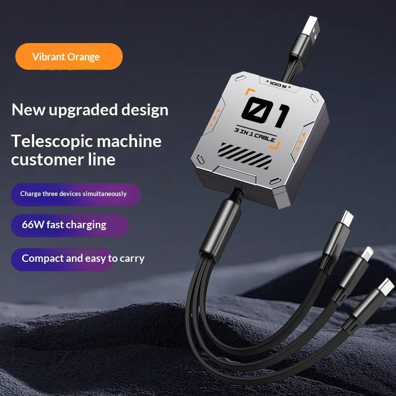 Three-in-one Extension Cable For Smartphones