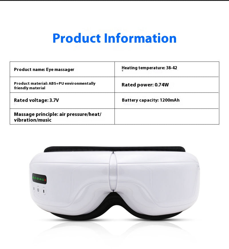 Intelligent Eyes Massage Devices Hot Gas Dynamic Eye Protection Instrument
