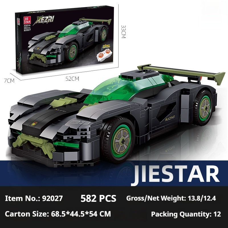 Assemble DIY Tech Sports Car Bricks