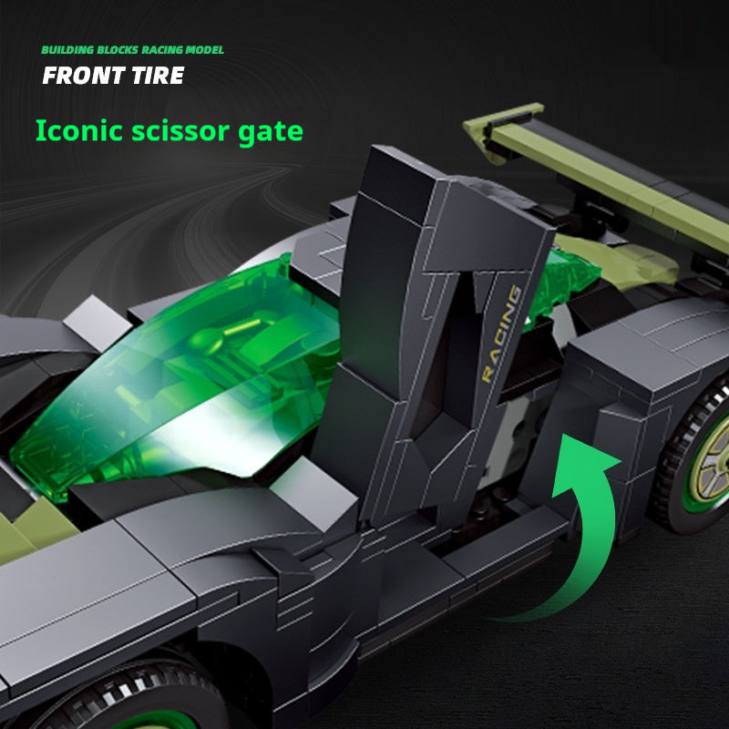 Assemble DIY Tech Sports Car Bricks