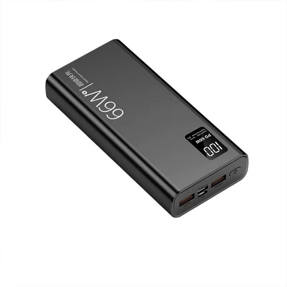 Portable Power Bank - Fast Charging USB LCD External Battery Charger For Smartphones